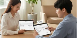 ChatGPT 번역 기능을 이용하여 영어 이메일을 한국어로 번역하여 읽고 있는 사용자